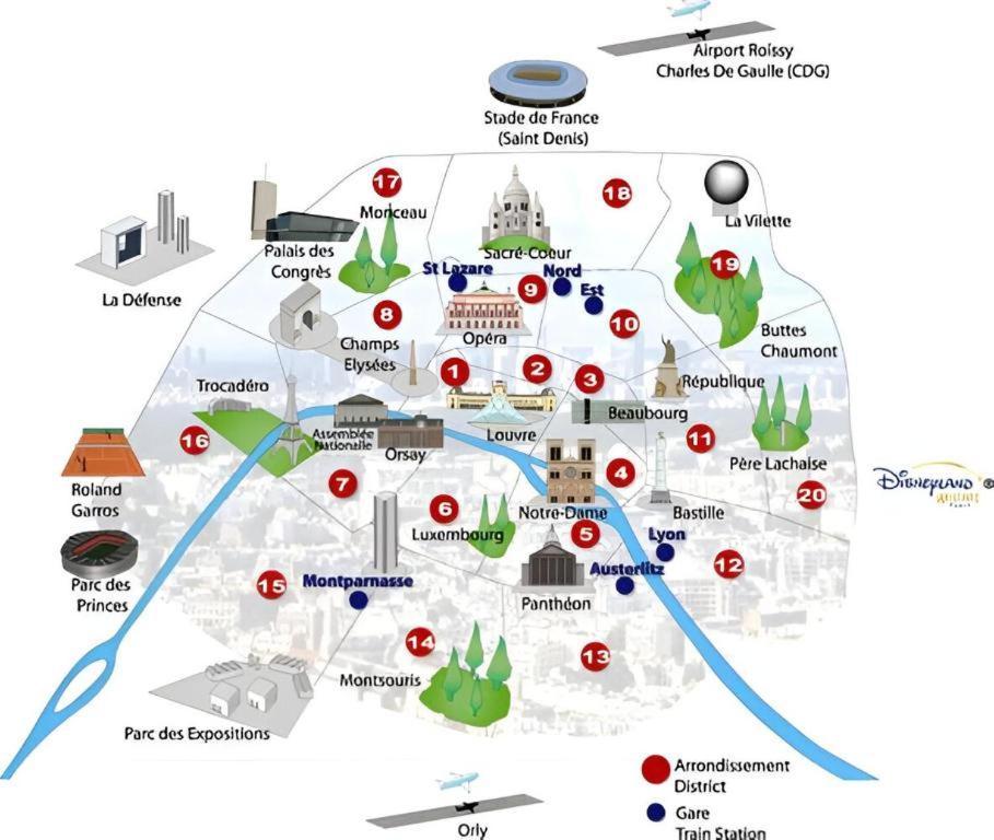 Gare En Face A Pied - Paris 10Mn - Parking Prive Gratuit - De 1 A 8 Personnes - Souplex - Tout Equipe - Entierement Renove Montmagny Dış mekan fotoğraf