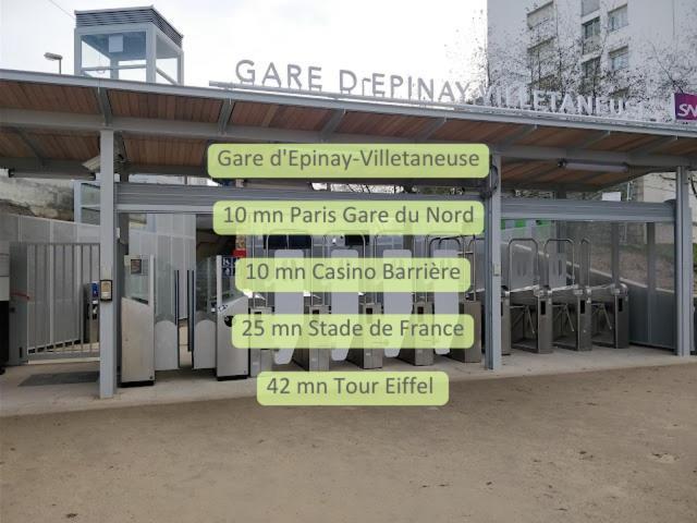 Gare En Face A Pied - Paris 10Mn - Parking Prive Gratuit - De 1 A 8 Personnes - Souplex - Tout Equipe - Entierement Renove Montmagny Dış mekan fotoğraf
